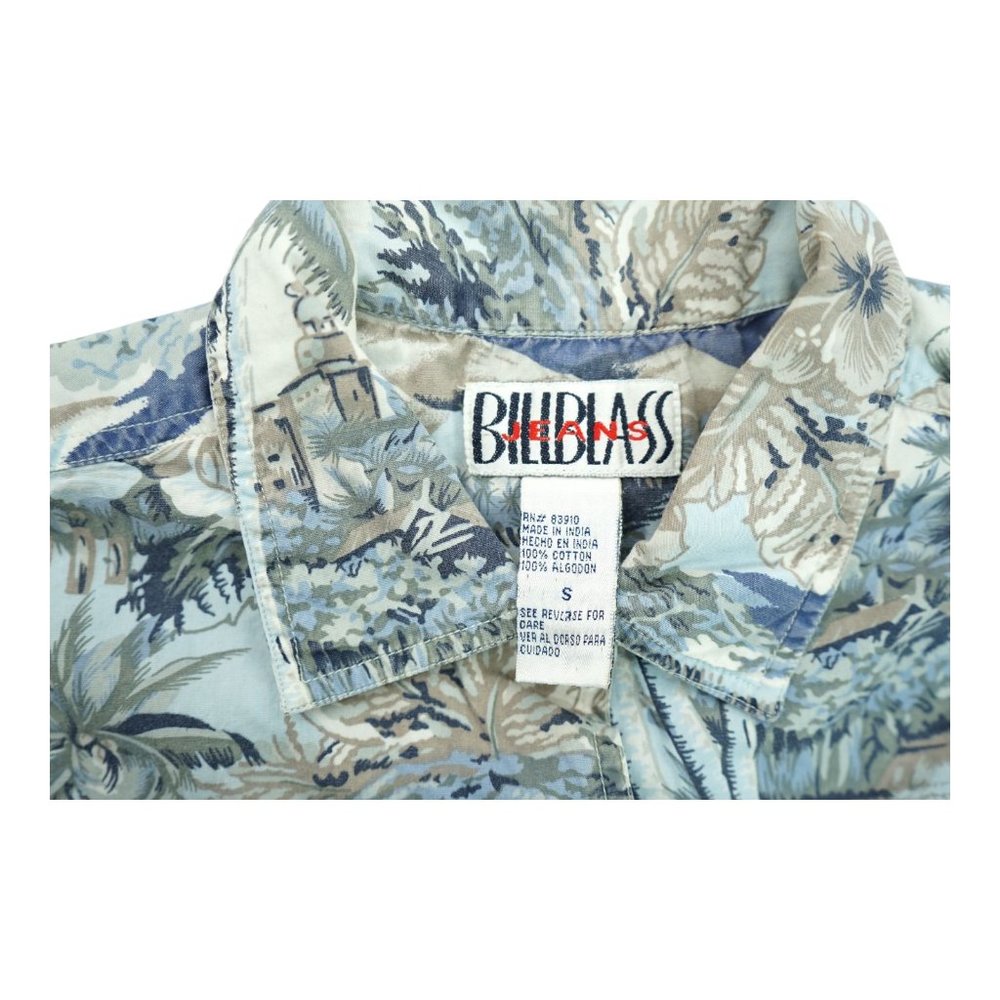 Vintage Bill Blass Jeans Designer Floral/Palms Shirt Button Up‎ Women's Small S - Picture 5 of 5